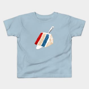 Red White and Blue Cake Kids T-Shirt